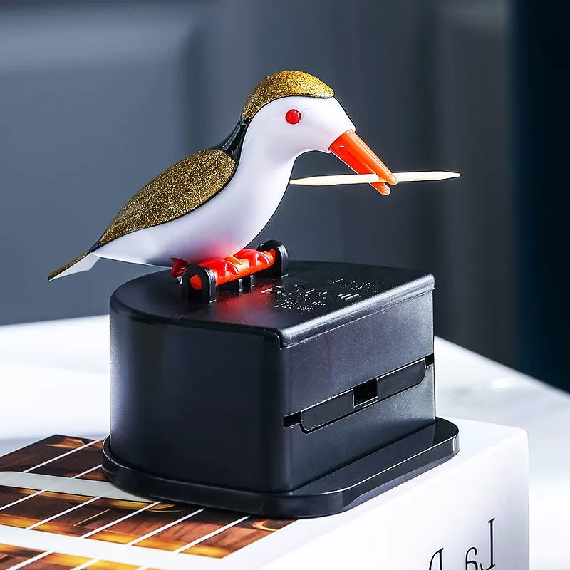 BIRD-SHAPED TOOTHPICK DISPENSER – FUN &amp; FUNCTIONAL TABLETOP ESSENTIAL!