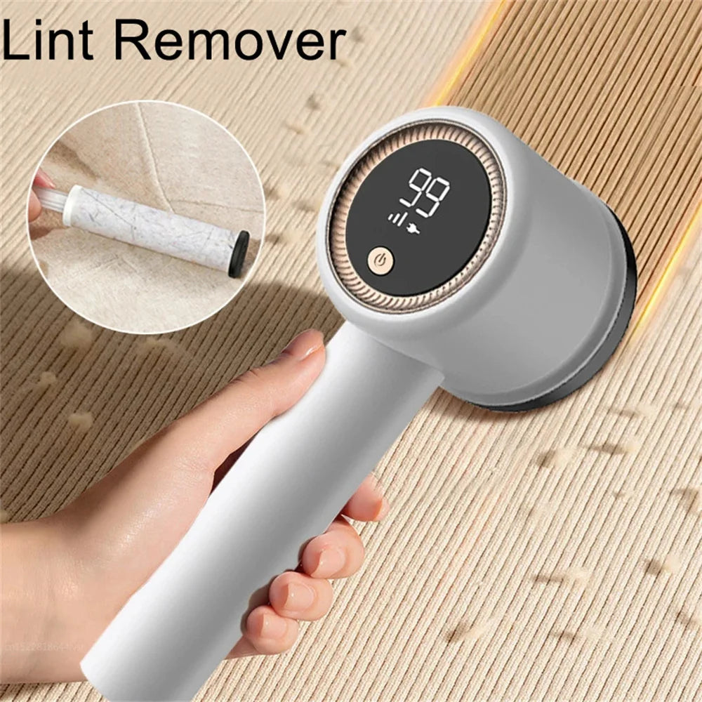 USB RECHARGEABLE LINT REMOVER – ELECTRIC FABRIC SHAVER FOR FUZZ-FREE CLOTHES!