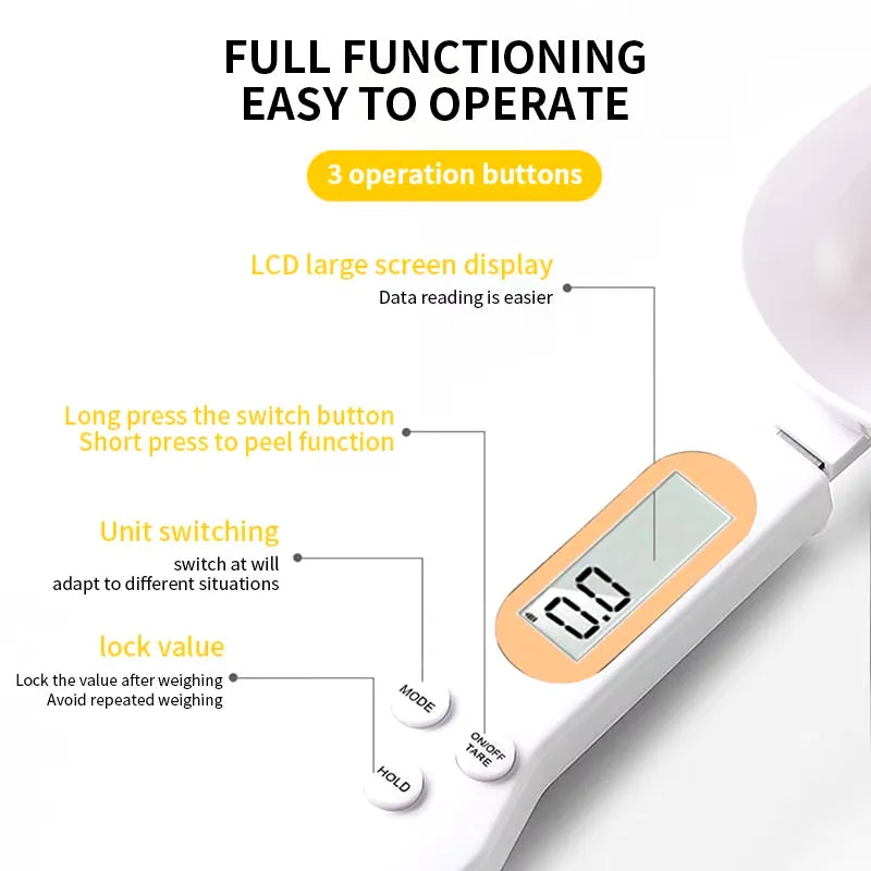 DIGITAL MEASURING SPOON – PRECISE &amp; CONVENIENT KITCHEN TOOL!