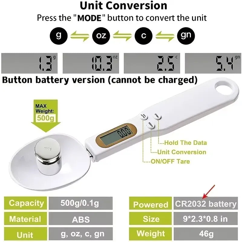 DIGITAL MEASURING SPOON – PRECISE &amp; CONVENIENT KITCHEN TOOL!