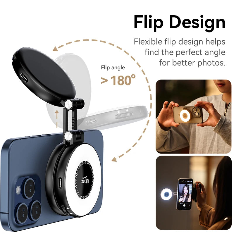 MAGSAFE SELFIE LIGHT – PORTABLE FILL LIGHT FOR iPHONE VLOGS &amp; SELFIES!