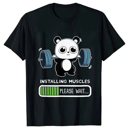 FUNNY PANDA GYM T-SHIRT – CASUAL SUMMER TEE!