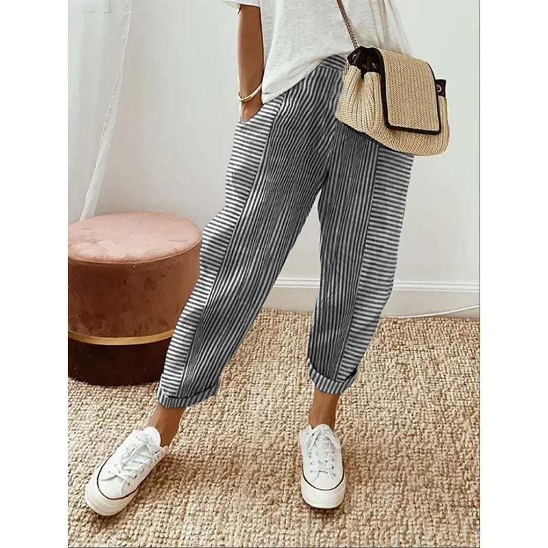 CHIC STRIPED PANTS – COMFY AND LOOSE!