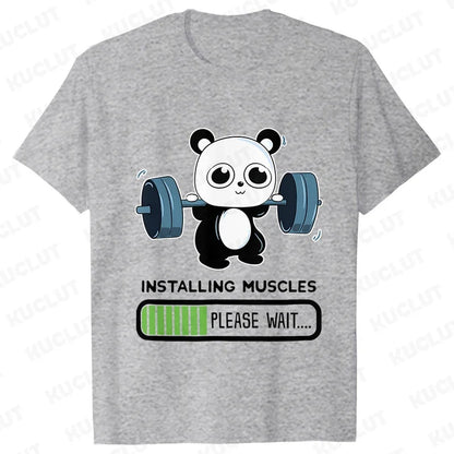 FUNNY PANDA GYM T-SHIRT – CASUAL SUMMER TEE!